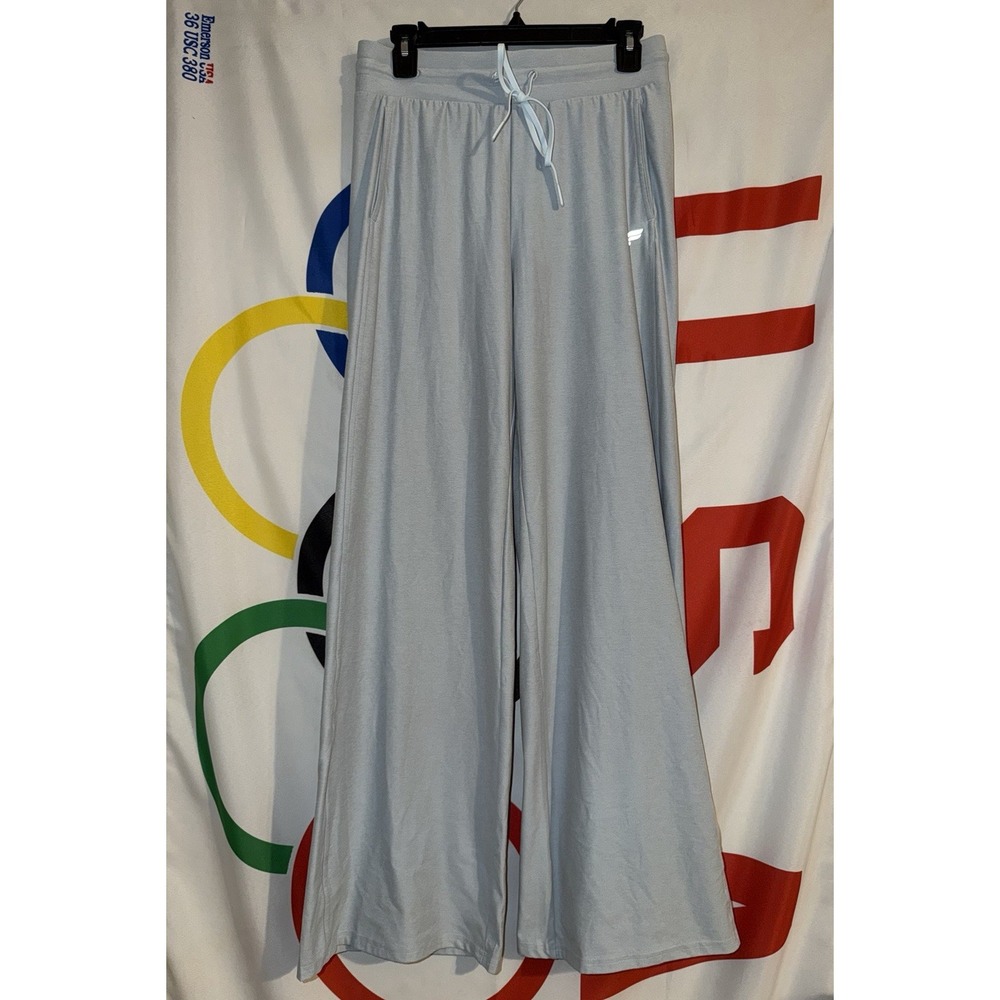 Fabletics Wide Leg Yoga Pants Womens Small Flowy Lounge Blue